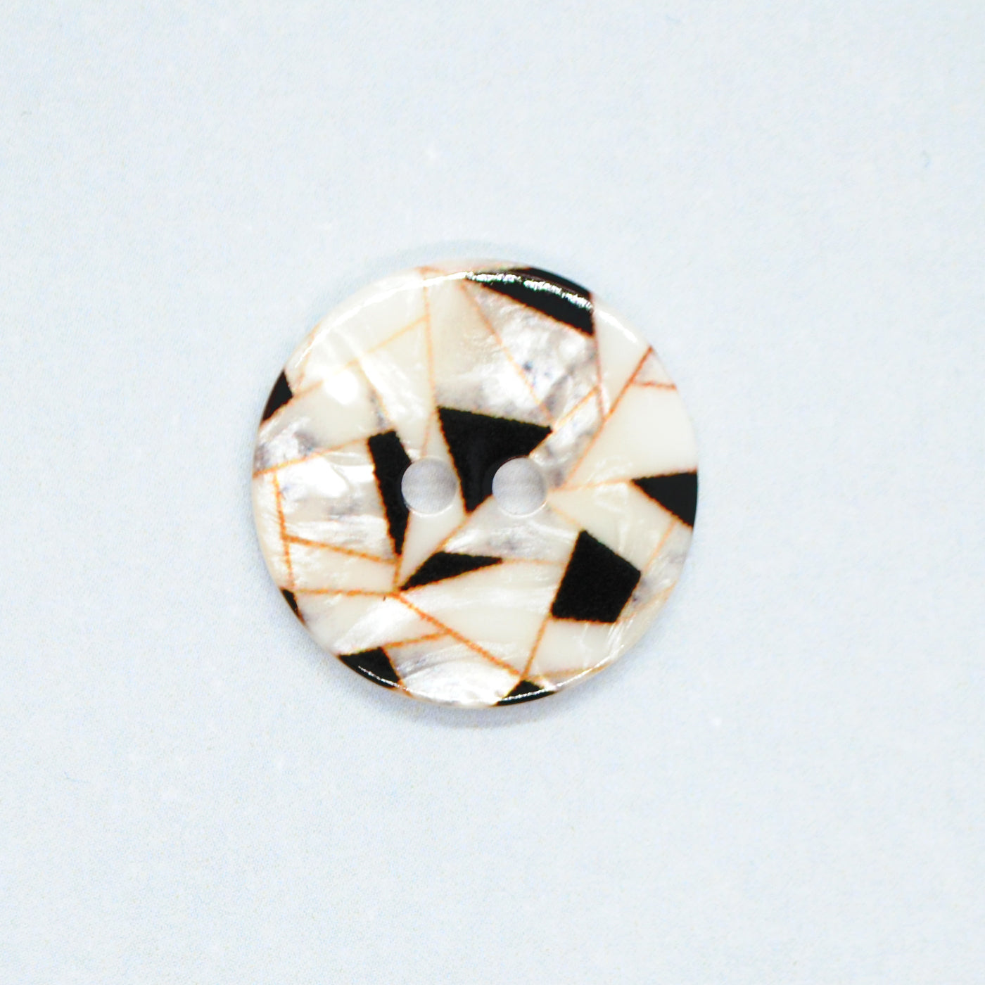 KNAP 2 HUL 24" "MARMOR" RÅHVID/SORT