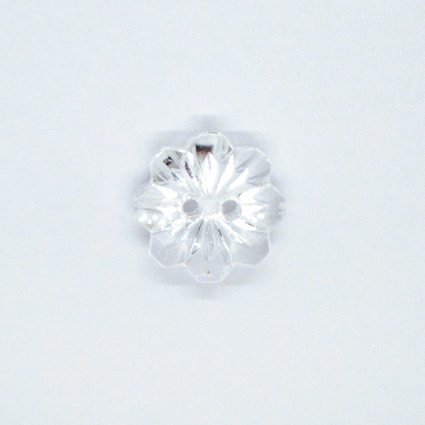 KNAP 2 HUL 24" BLOMST TRANSPARENT