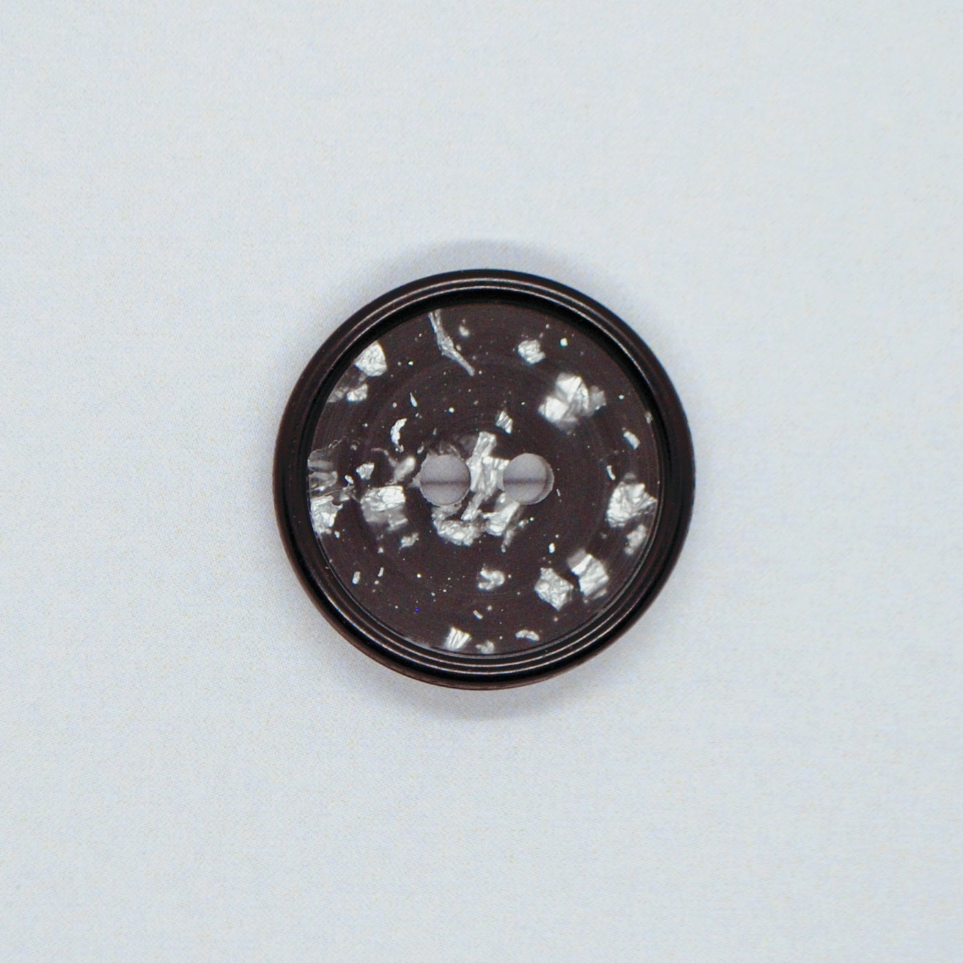 KNAP 2 HUL 32" MED SORT MED SØLV