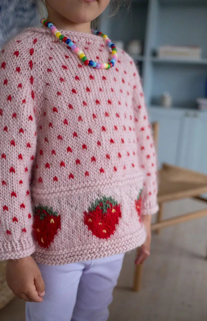 Fruity Lemon Sweater Strikkekit – Sød børnesweater med citroner 🍋🧶