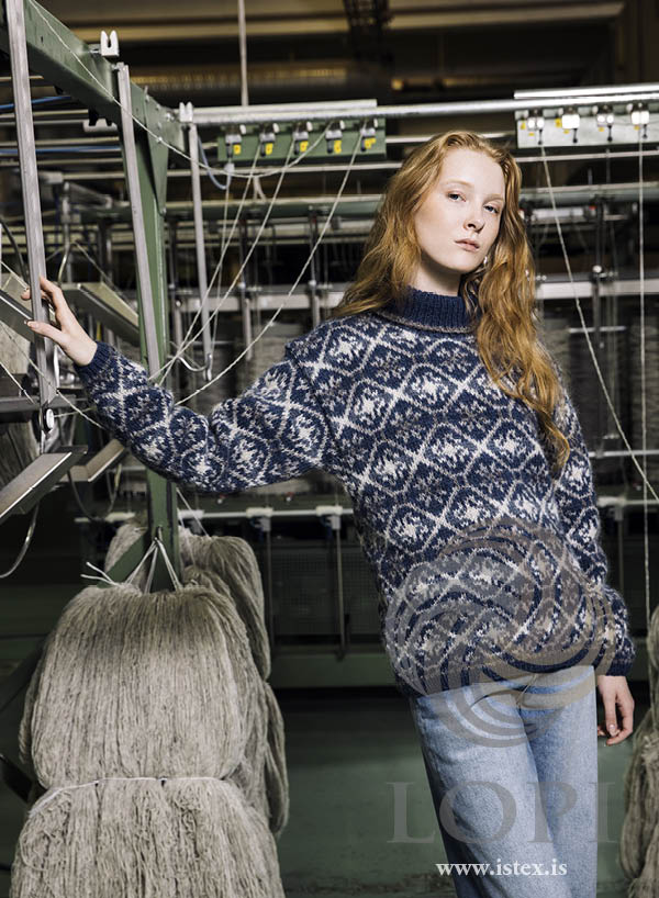 Jörð sweater – garnkit i blå nuancer 🌍✨
