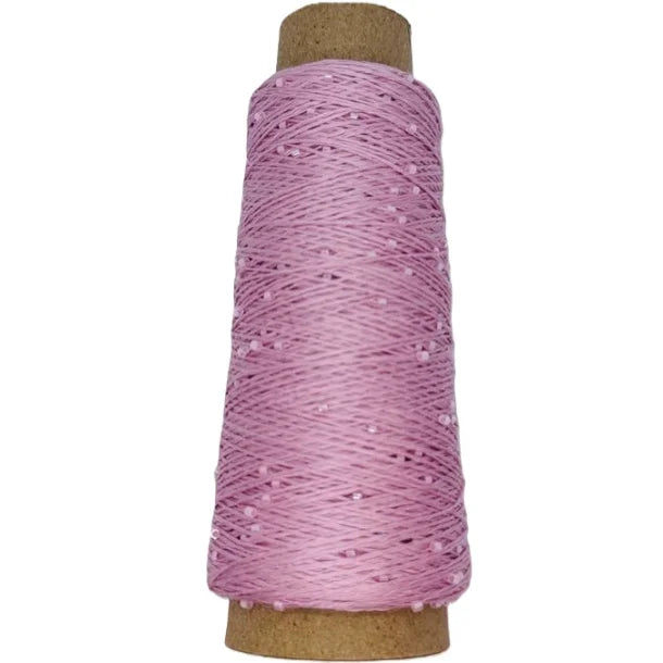 PerleLux – luksuriøs følgetråd med glasperler ✨ - Pink Col. 6