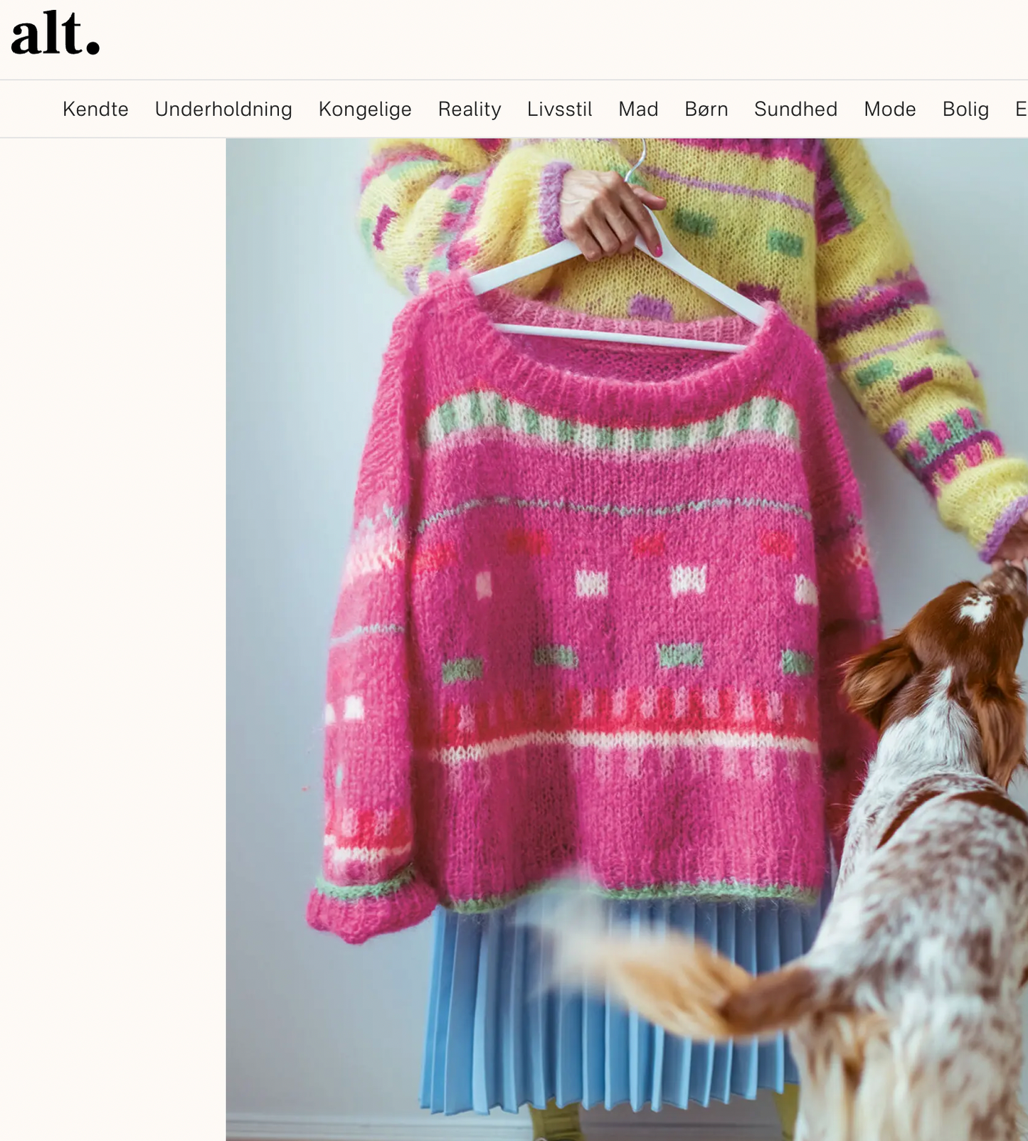 Fizzi Pop Sweater - Fra Alt fra Damerne