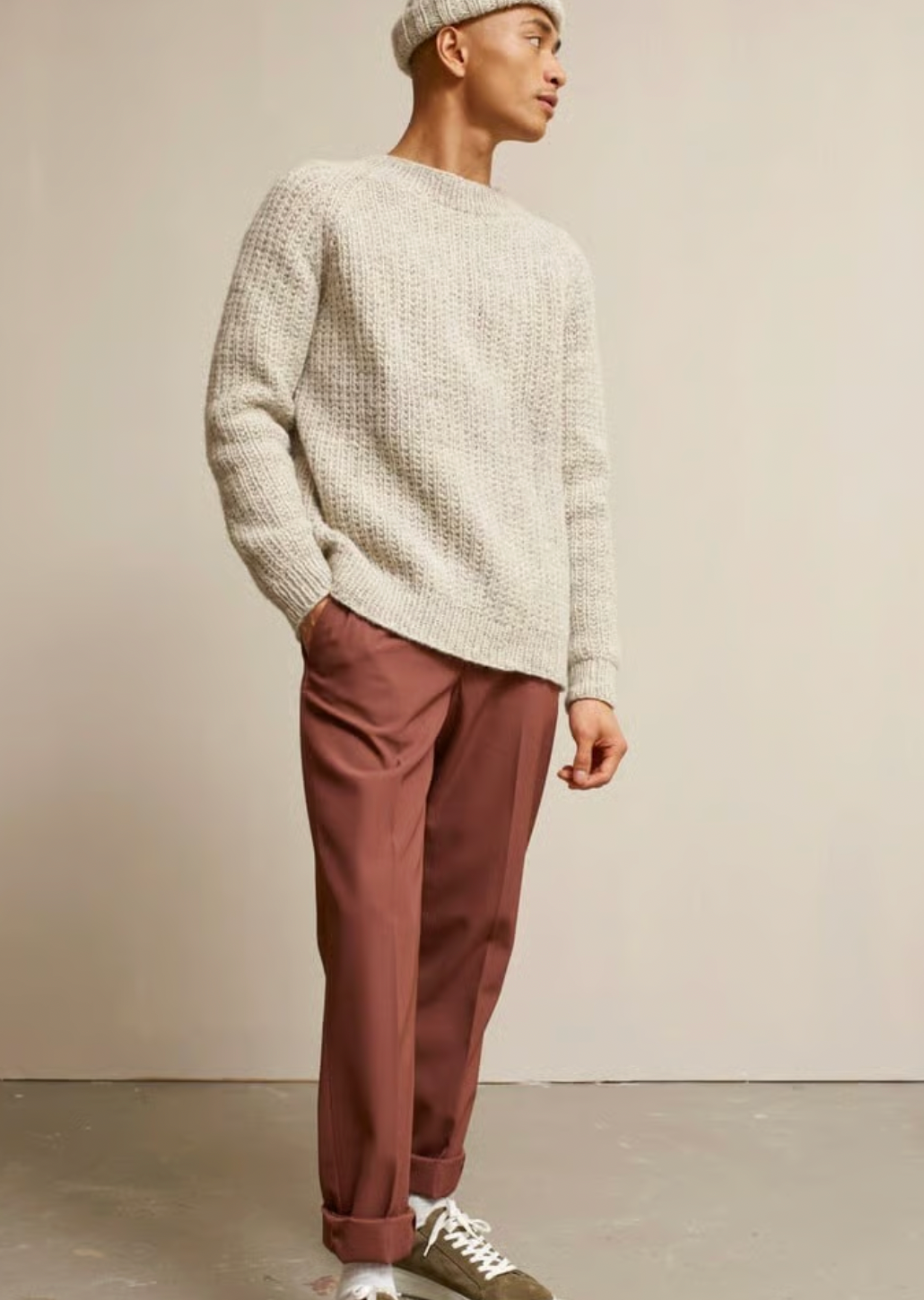 Strikkeopskrift: Pekka Struktursweater i VAMS