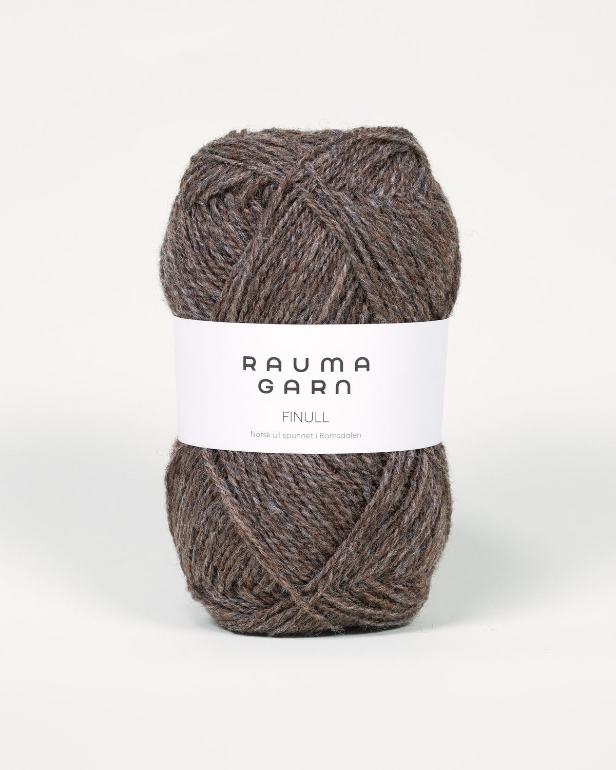 Rauma Garn - Finull - Brun Melert (411)