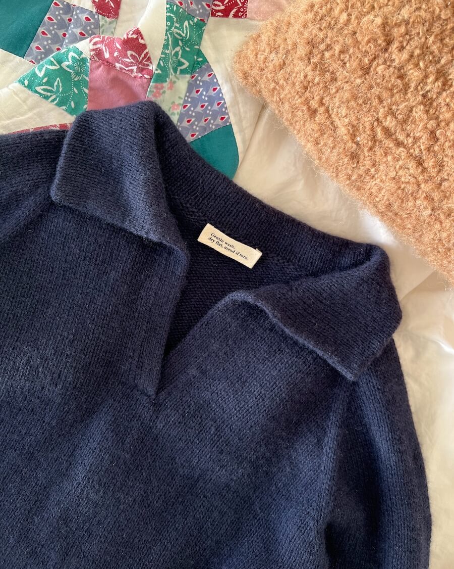Elisabeth Blouse – nu som luksuskit med Cardiff Cashmere