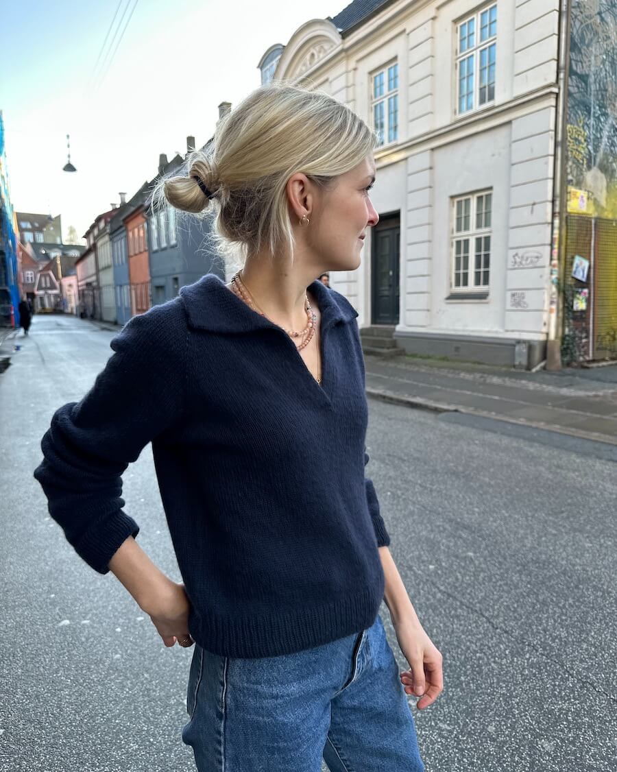 Elisabeth Blouse – nu som luksuskit med Cardiff Cashmere