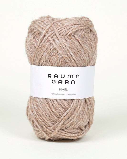 Rauma Garn - Fivel - Beige Melert (206)