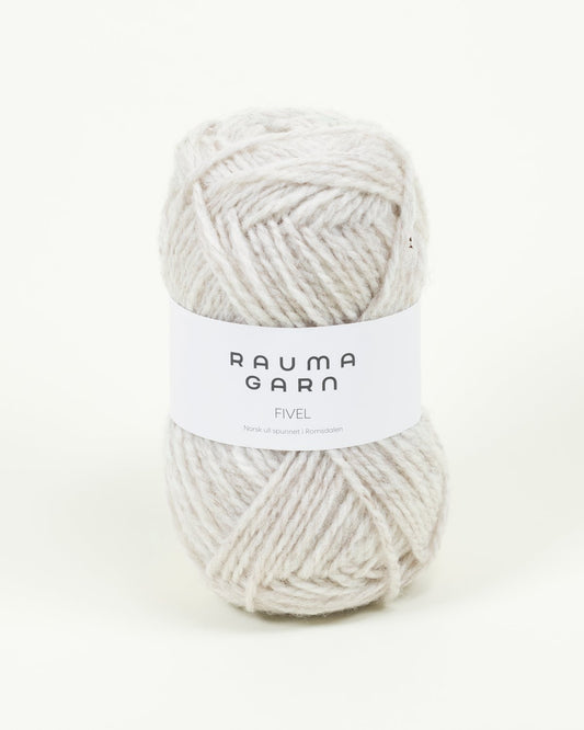 Rauma Garn - Fivel - Lys beige melert (4078)