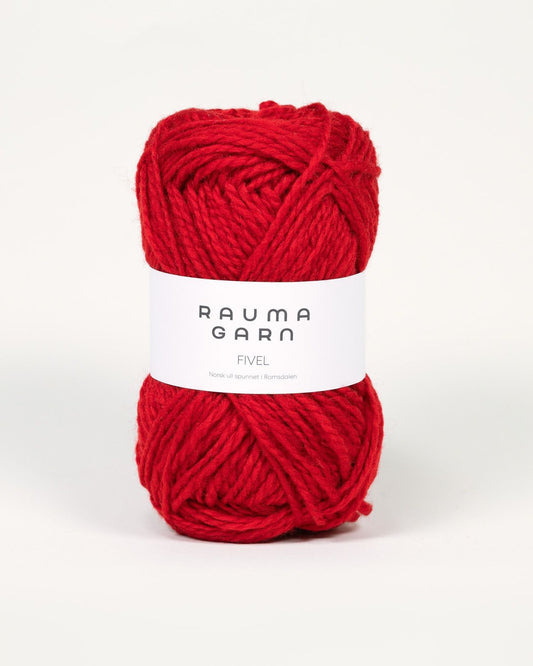 Rauma Garn - Fivel - Mørk rød (02)