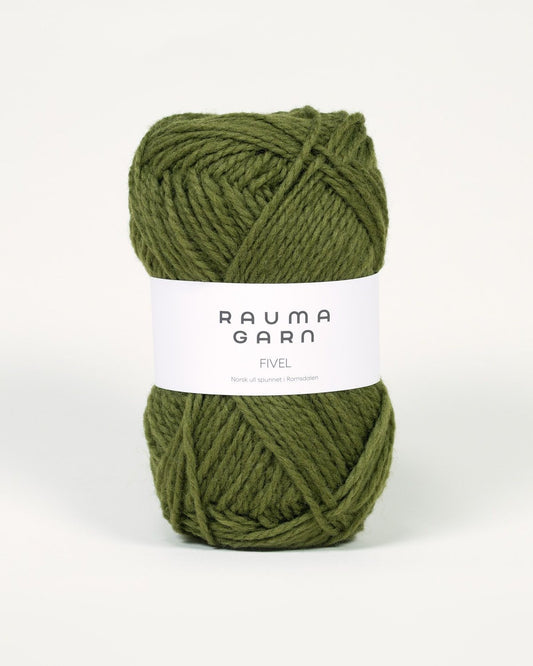 Rauma Garn - Fivel - Skogsgrøn (16)