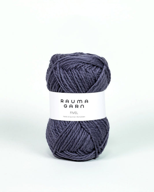 Rauma Garn - Fivel - Støvet blå (29)
