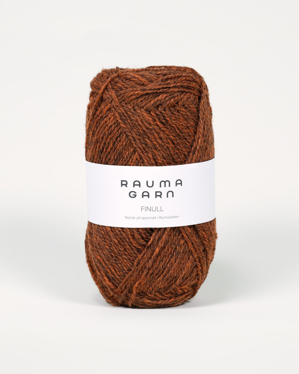 Rauma Garn - Finull - Mørk oransje mørkmelert (4121)