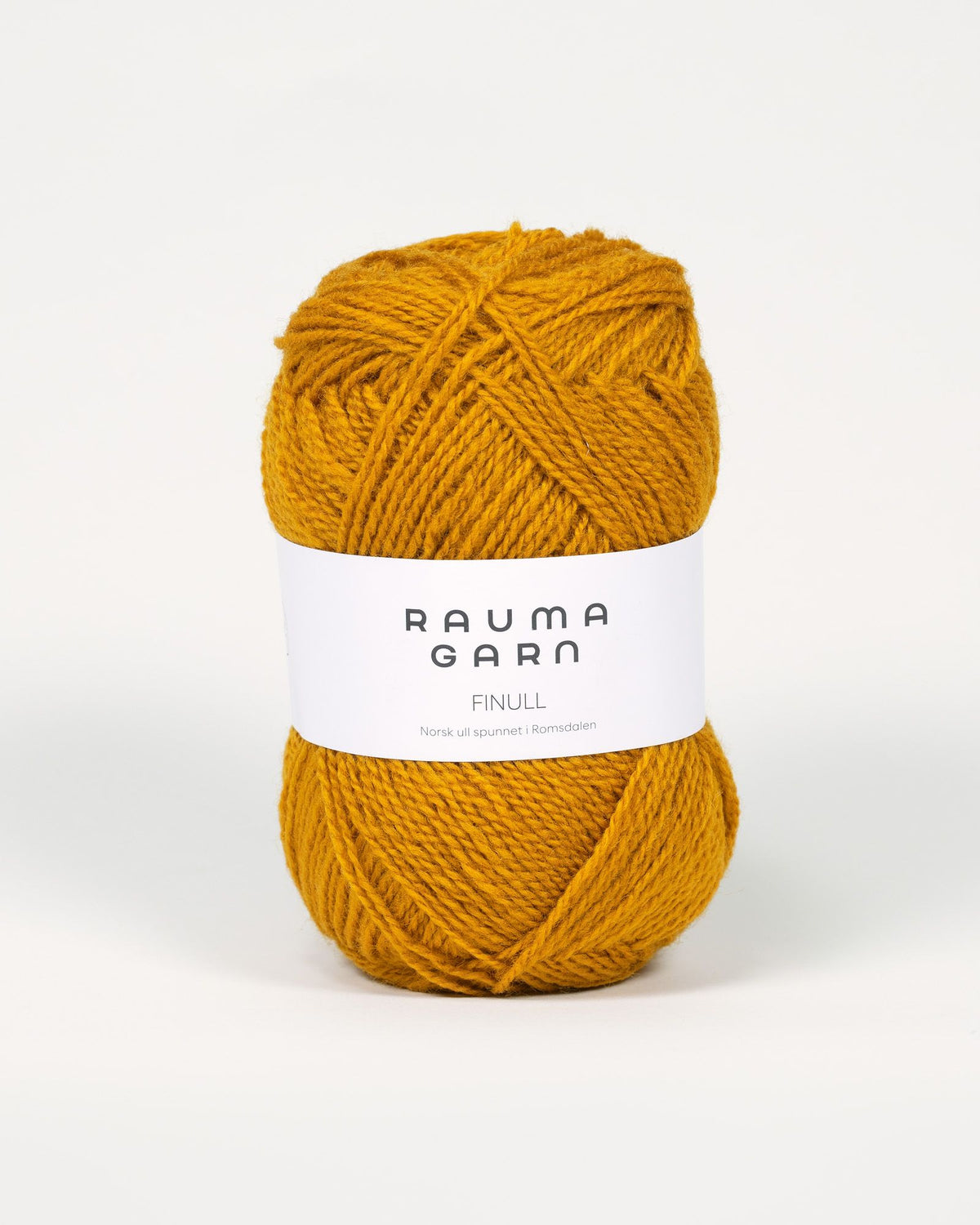 Rauma Garn - Finull - Mørk sennepsgul (4076)