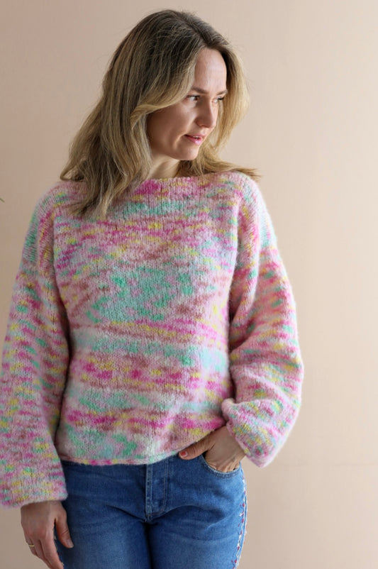 Strikkekit - Begyndervenlig opskrft - Christina Sweater i BonBon
