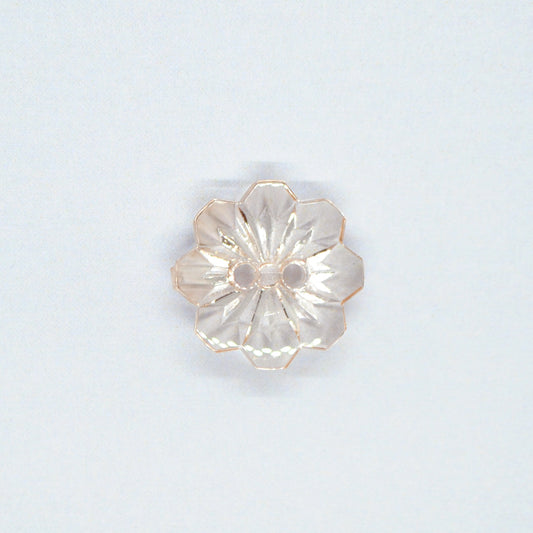 KNAP 2 HUL 24" BLOMST TRANSPARENT PEACH