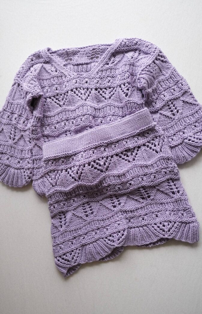 Helle Skørt Strikkekit – Let og blød nederdel i Cuddle Me Cotton 🌿✨