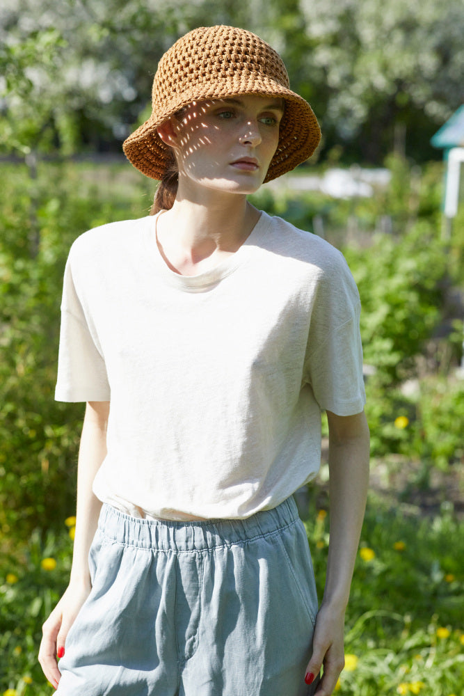 🧶 🧶 Hæklekit: 385-1 Bøllehat  ☀️👒