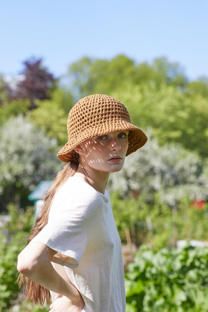 🧶 🧶 Hæklekit: 385-1 Bøllehat  ☀️👒