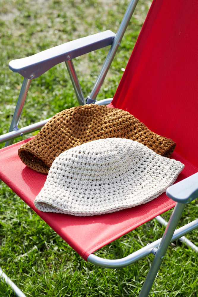 🧶 🧶 Hæklekit: 385-1 Bøllehat  ☀️👒