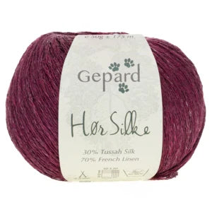 Gepard Garn - Red Elegance (479) Hør Silke