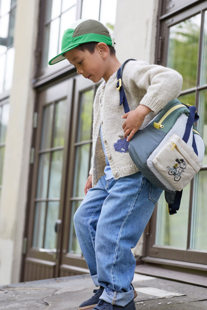 🍎 475-2 Opskrift - Fruktig jakke – sød børnejakke med æblemotiv