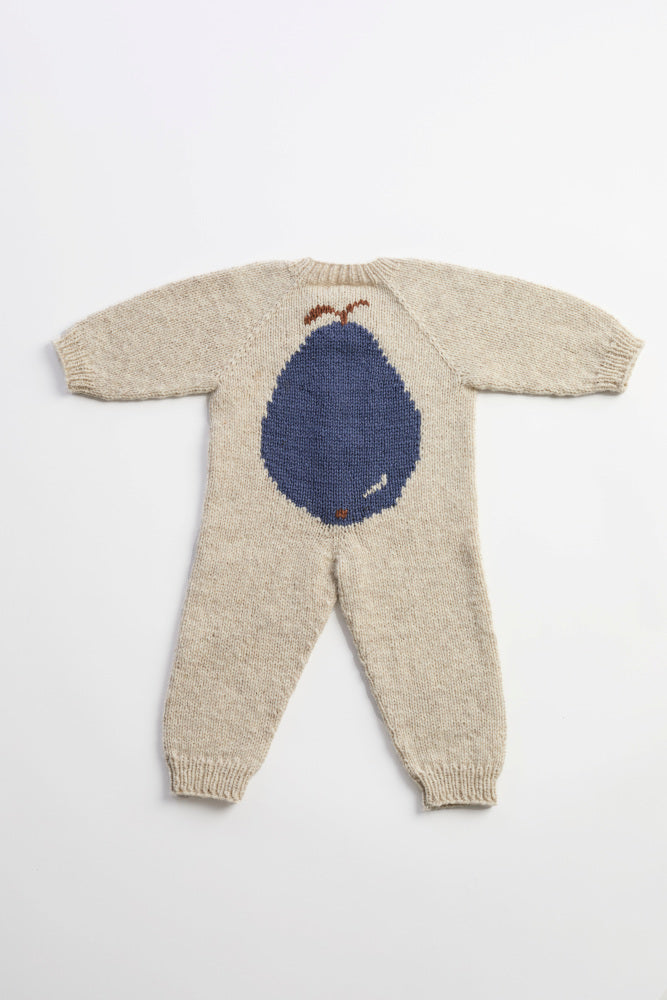 475-6 Opskrift - Pæredress - Heldragt til børn strikket i Fivel