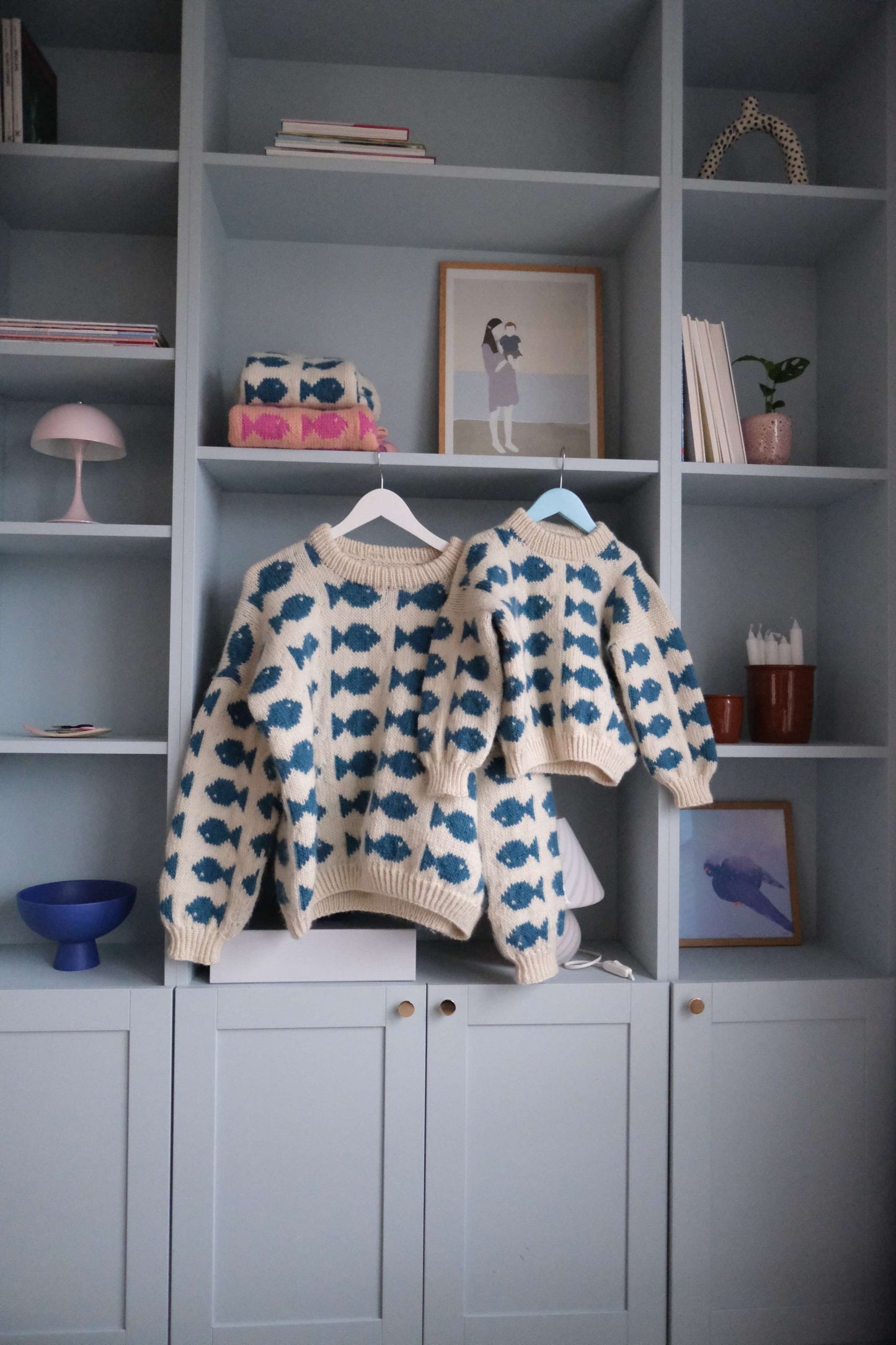 Fishy Sweater - DAME - gratis sammen med garn