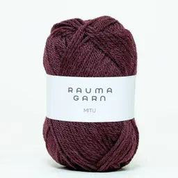 Rauma Garn - MITU - Mørk burgunder (488)