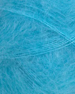 Rauma Garn - Plum Mohair - Lys Turkis (122)