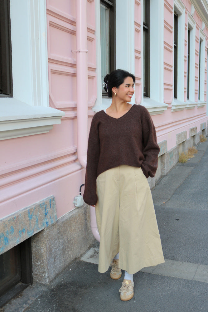 Li V-genser – STRIKKEKIT fra Rauma Garn | Lun Merino & Mild Mohair