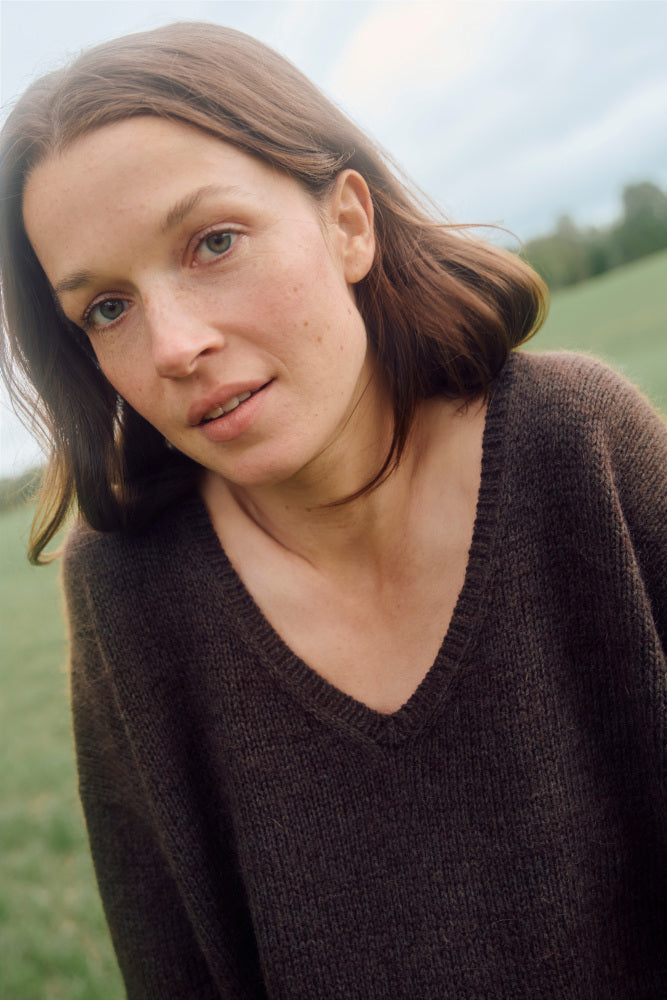 Li V-genser – Strikkeopskrift fra Rauma Garn | Lun Merino & Mild Mohair