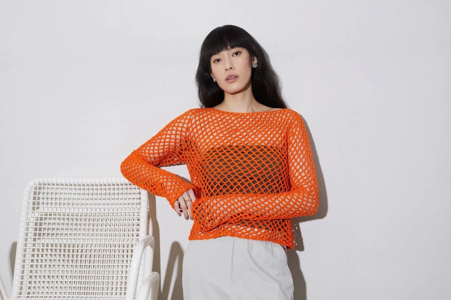 Pacific Genser – Luftig hæklet sweater med smukt hulmønster 🌿🧶