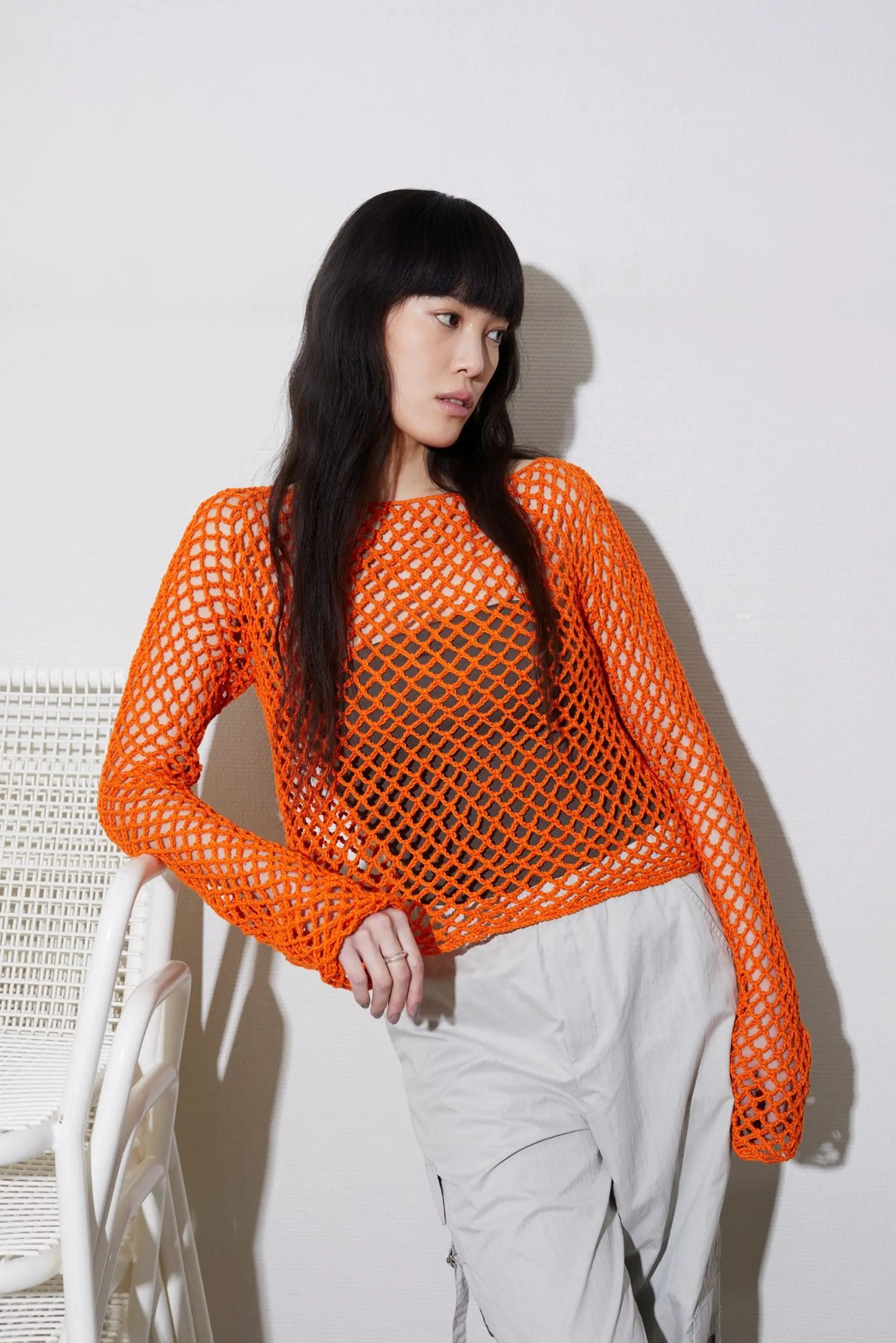 Pacific Genser – Luftig hæklet sweater med smukt hulmønster 🌿🧶