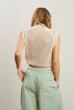 Pileavest – Strikkeopskrift på vest i hulmønster 🌿🧶