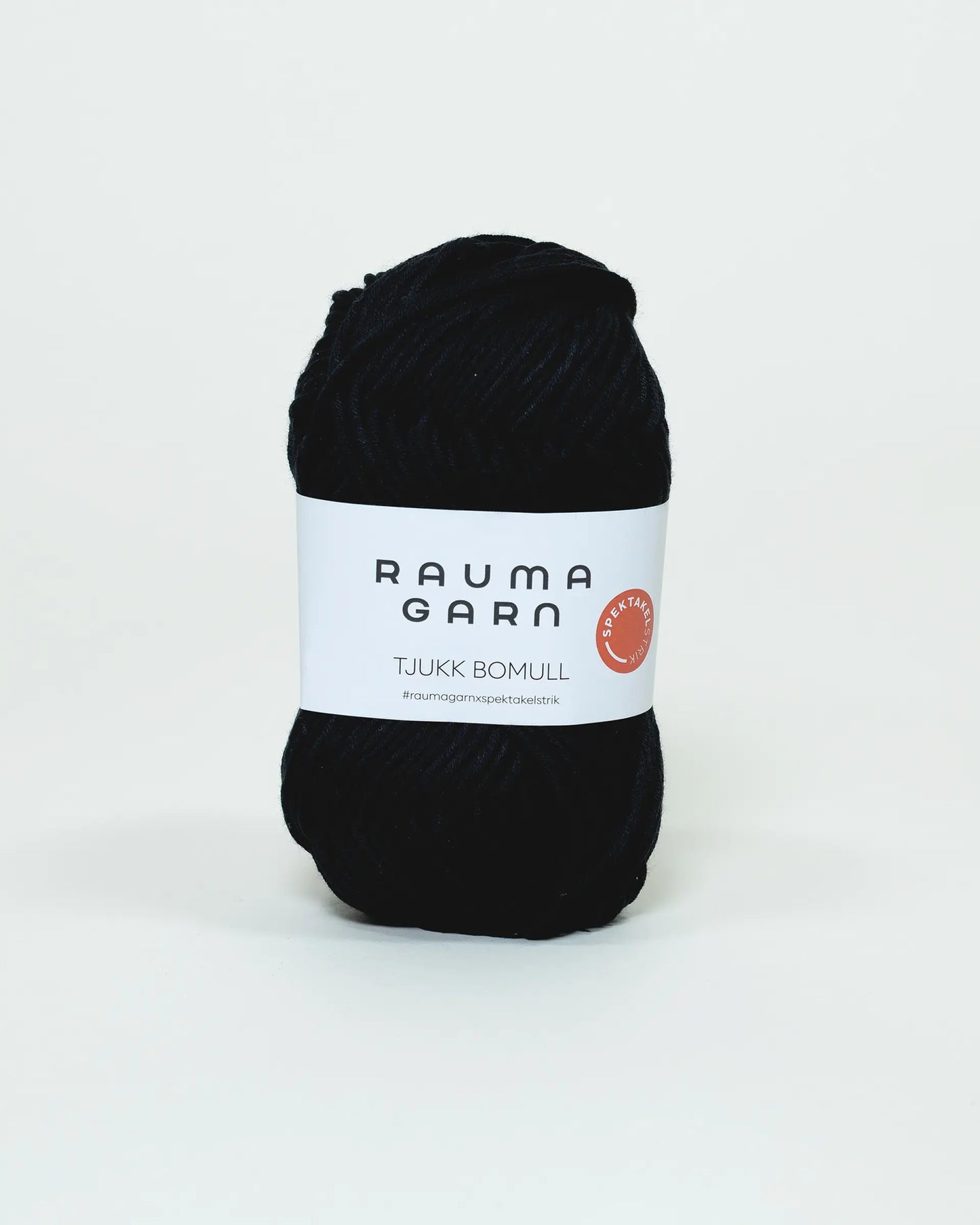 Rauma Garn - Tjukk Bomull - Sort (297)