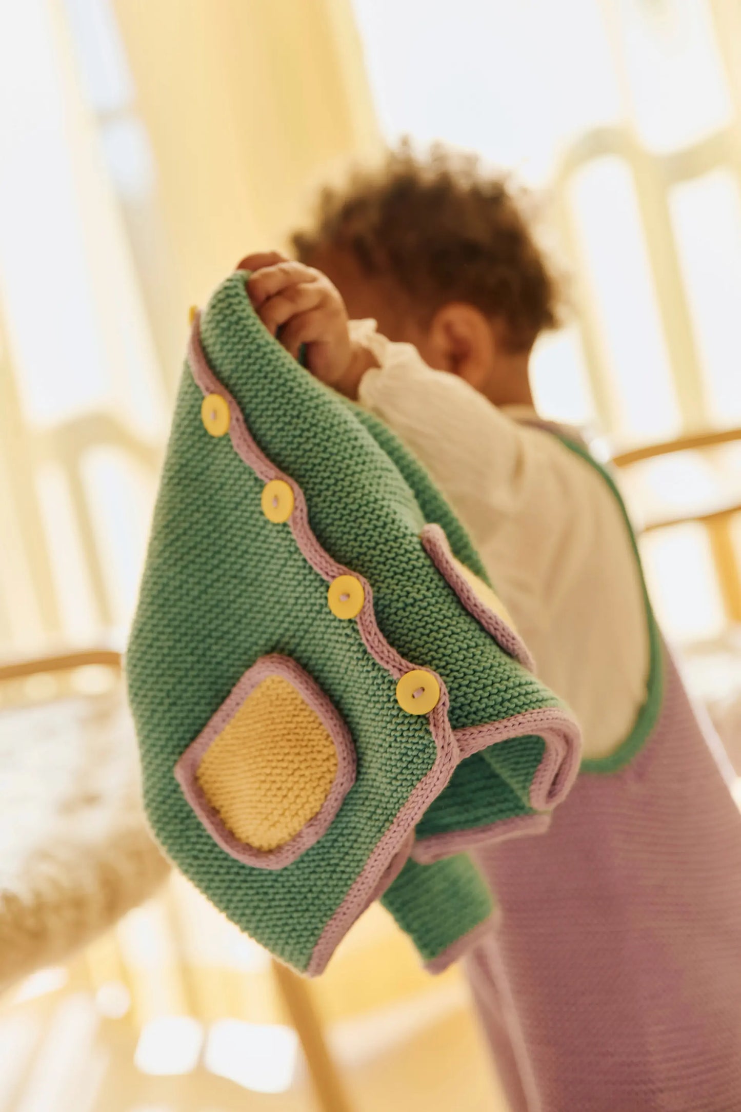 Bompi Sommerjakke Strikkekit – Sød babyjakke i blød pimabomuld 🌸🧶