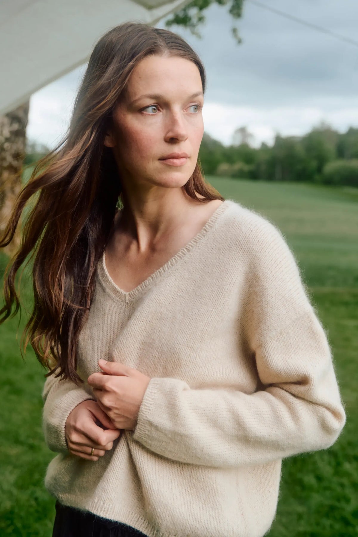 Li V-genser – Strikkeopskrift fra Rauma Garn | Lun Merino & Mild Mohair