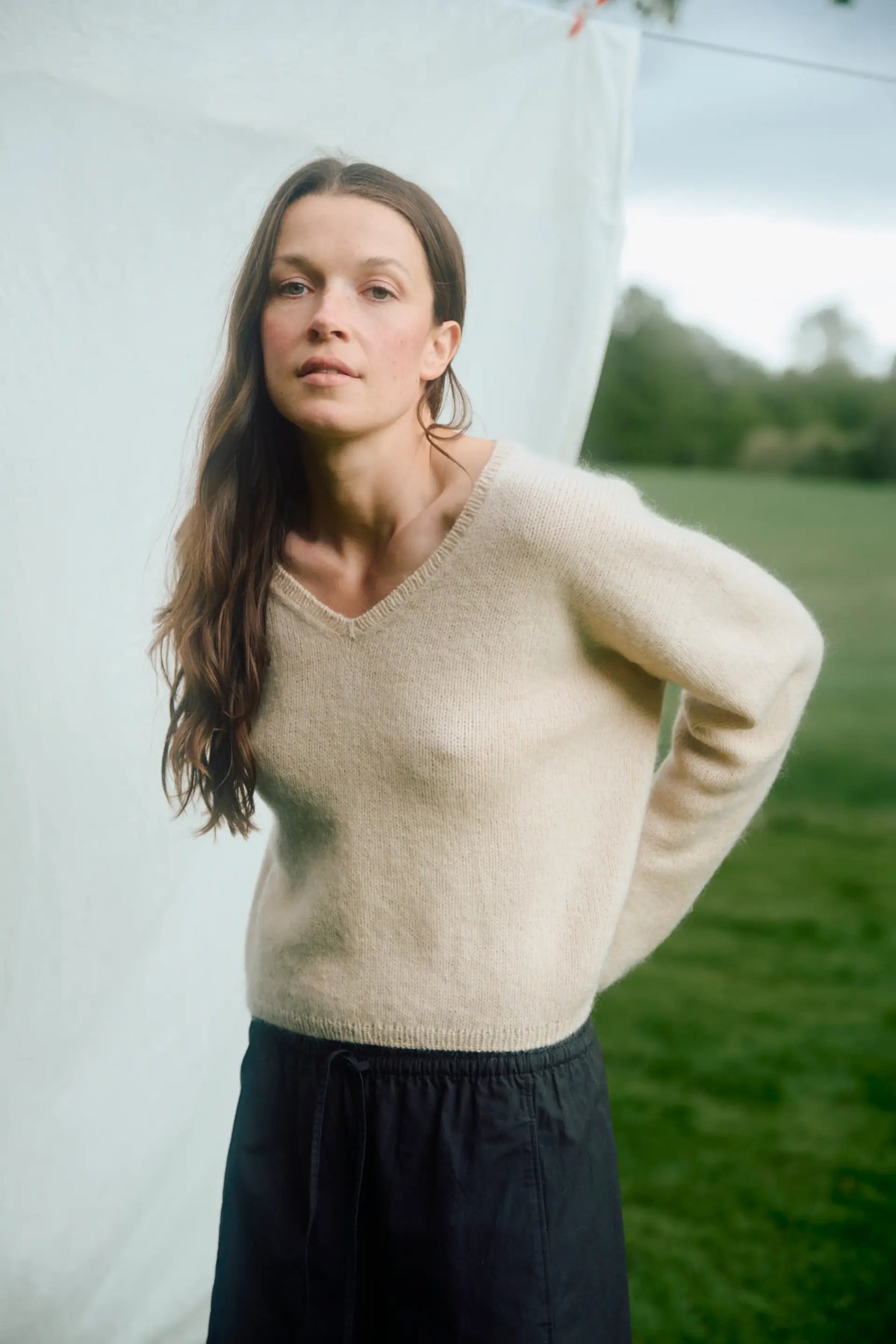 Li V-genser – Strikkeopskrift fra Rauma Garn | Lun Merino & Mild Mohair