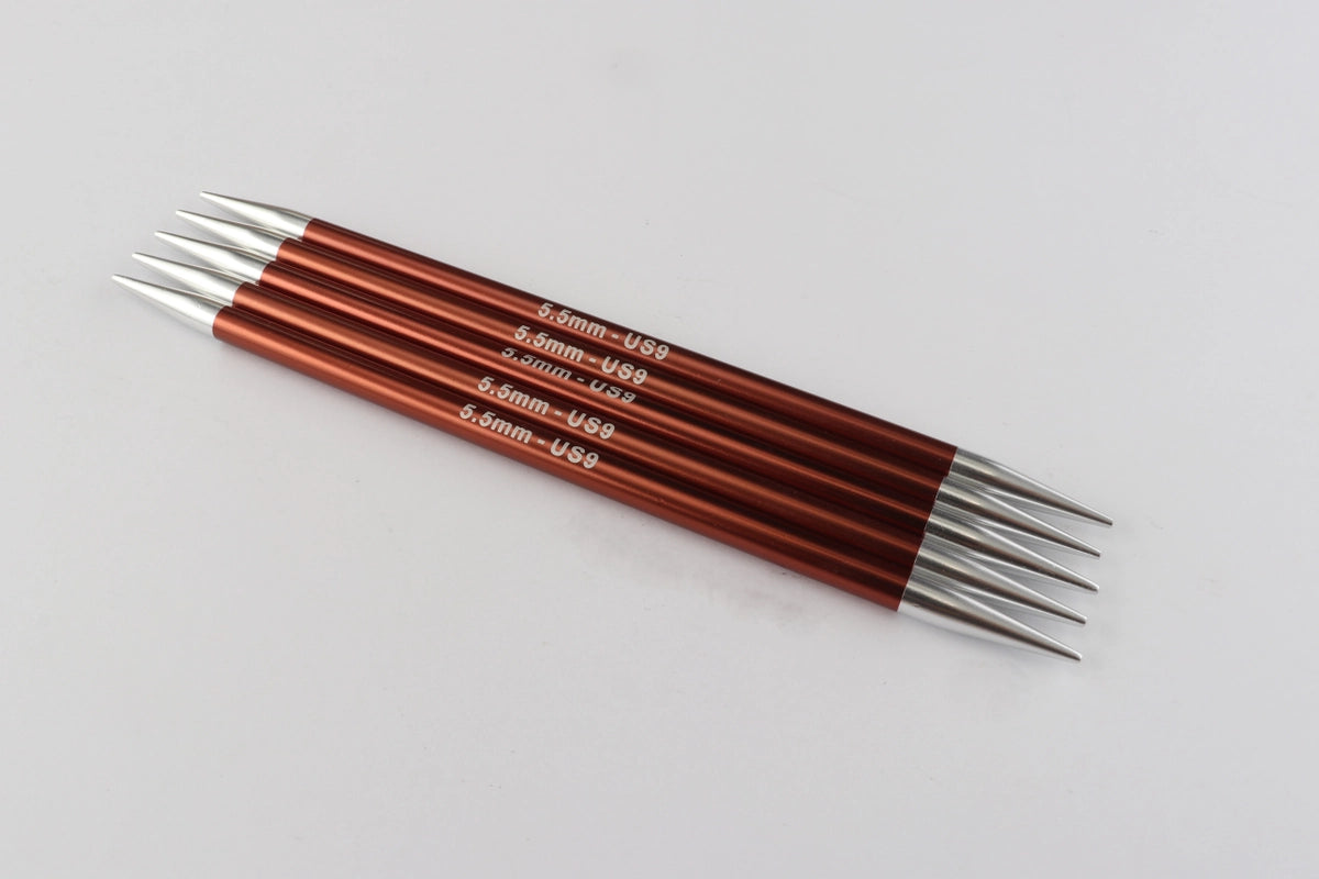KnitPro ZING Strømpepinde 20 cm – 5.50 mm