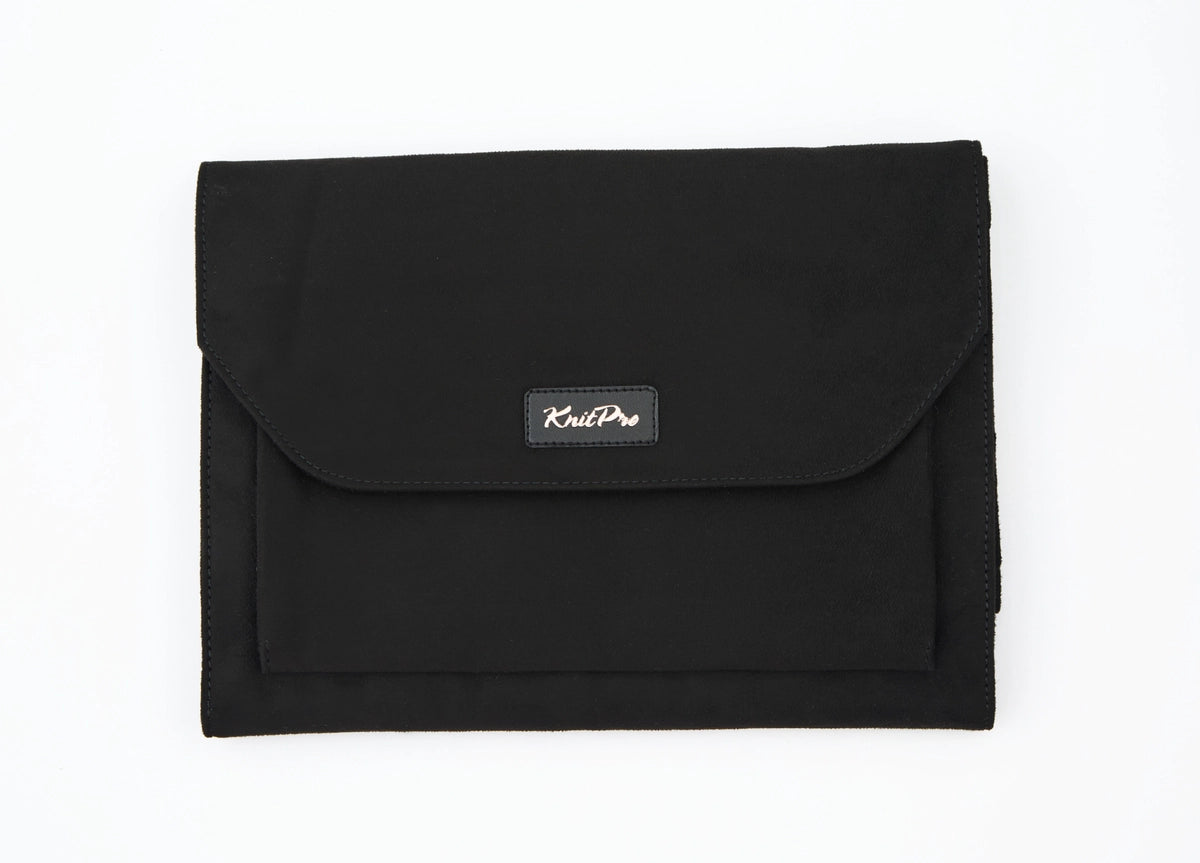 KnitPro Coal Etui til Udskiftelige Pinde – Smart, Stilrent & Suede-Soft! 😍