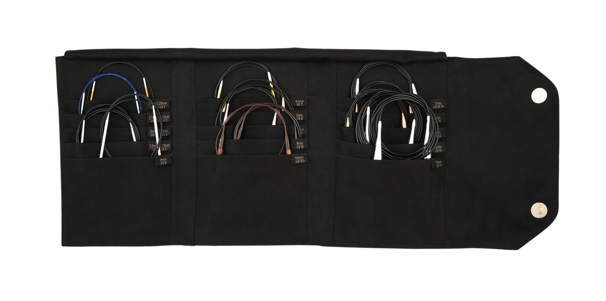 KnitPro Coal Etui – Til Rundpinde