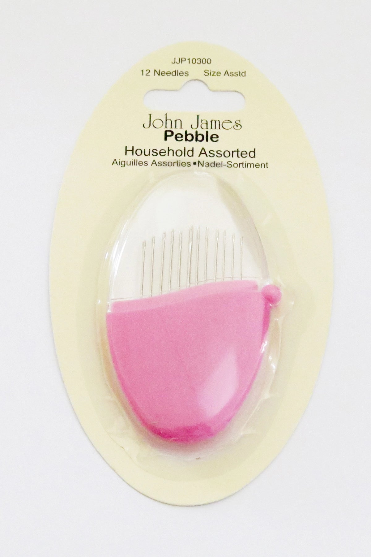 John James Pebbles – Assorterede Husholdningsnåle i Pink Etui 💗🪡