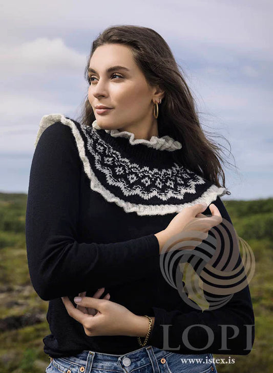 Beta – STRIKKEKIT - krave med kongelige flæser  👑🧶