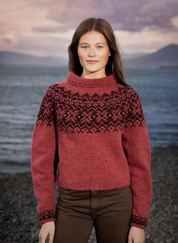🌿🌸🧶✨ Strikkekit Dálæti – Let islandsk sweater i Fjallalopi | Sommerdrøm i uld
