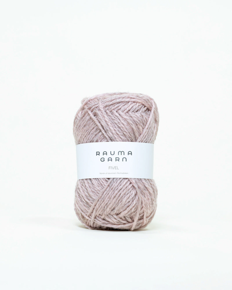Rauma Garn - Fivel - Lys rosa melert (333)