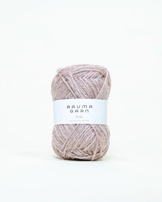 Rauma Garn - Fivel - Lys rosa melert (333)