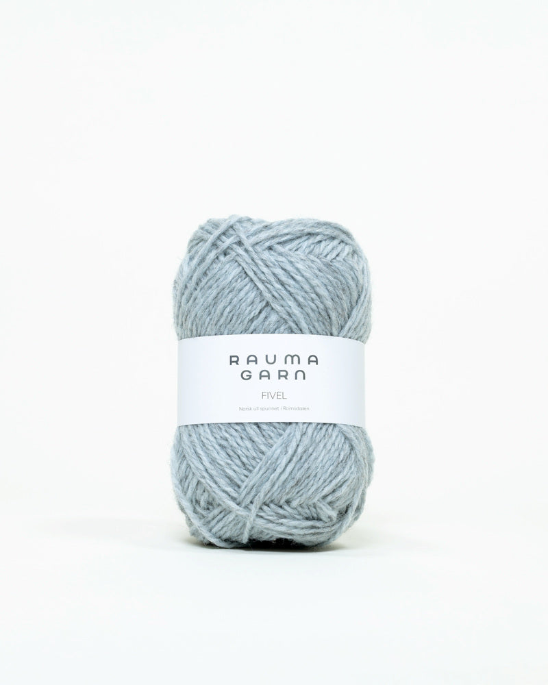Rauma Garn - Fivel - Lys blå melert (339)