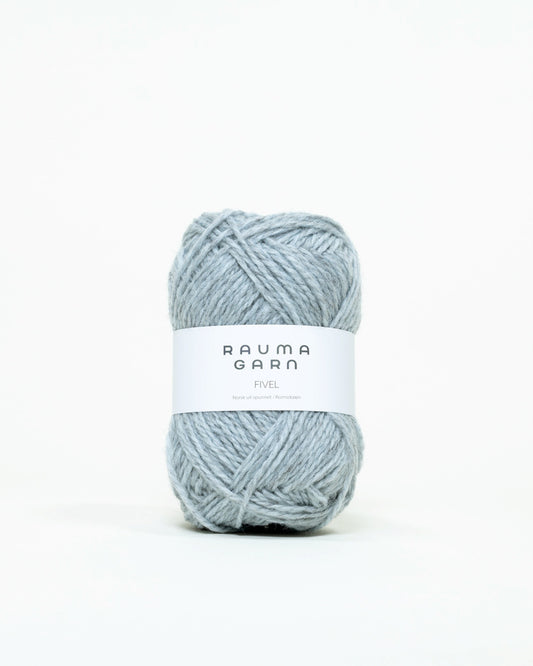 Rauma Garn - Fivel - Lys blå melert (339)