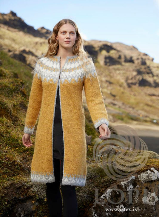 STRIKKEKIT - Gleði – Cardigan i islandsk uld ✨